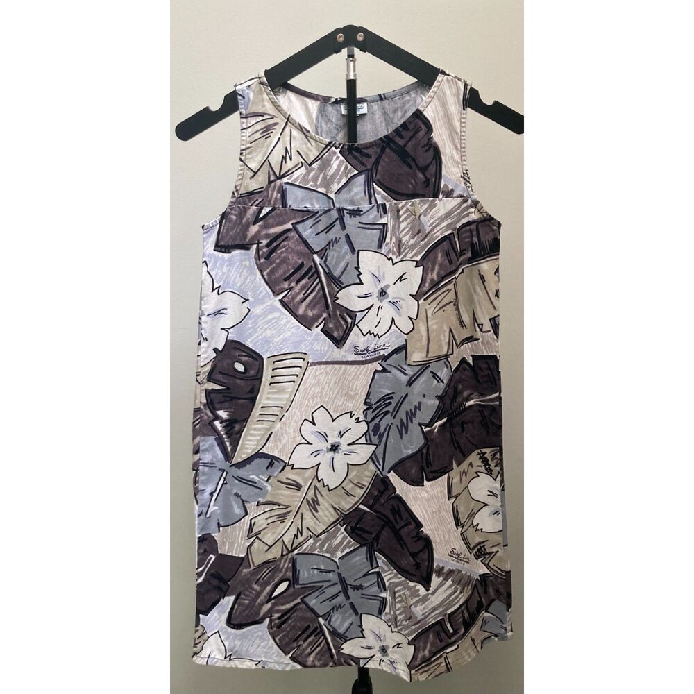 VTG Surf Line Hawaii Floral Print Shift Dress Size XS